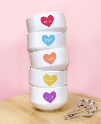Bols Coeur et prénom personnalisé
