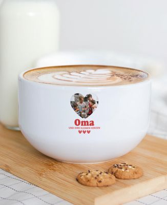 Schüssel Personalisierte Foto von Oma und ihren kleinen Herzen - Geschenke Oma