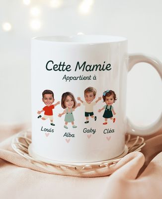 Mug Cette mamie appartient à personnalisé - Cadeaux Mamie