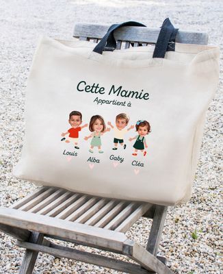Sac XXL Cette mamie appartient à personnalisé - Cadeaux Mamie