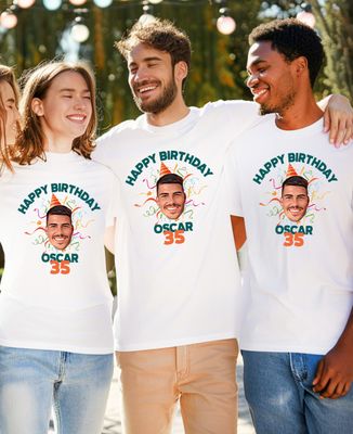 Joyeux anniversaire t-shirt | T-shirt coloré de fête d'anniversaire | T- shirt d'anniversaire unisexe | cadeau pour meilleur ami | Haut de voeux drôle - France