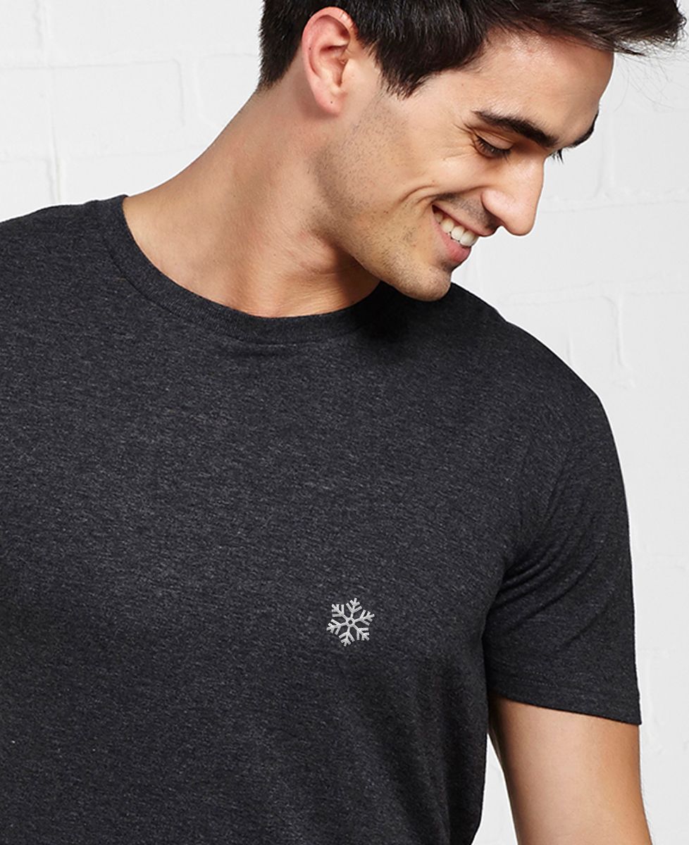 Men's T-Shirt Snowflake (embroidered)