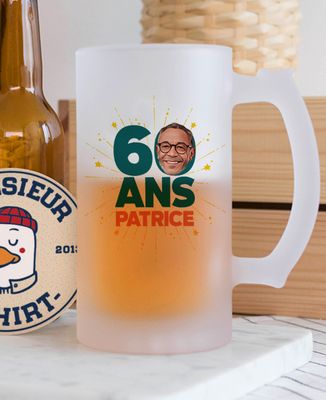 Chope À Bière Multicouleurs 60 Ans - Maison