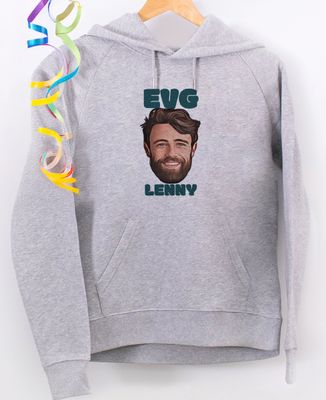 Hoodie femme EVG visage et prénom personnalisé - Apéro, EVG