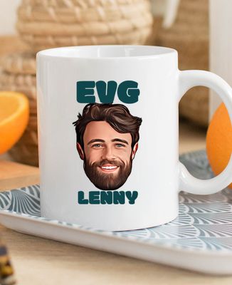 Mug EVG visage et prénom personnalisé - Apéro, EVG