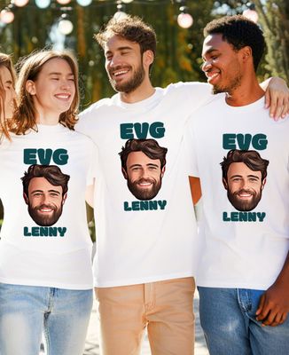 T-shirt homme EVG visage et prénom personnalisé - Apéro, EVG