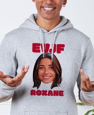 Hoodie homme EVJF visage et prénom - Apéro, EVJF