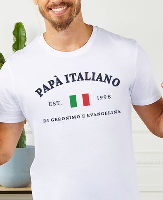 T-shirt per lui Papà italiano personalizzato - Regali per papà