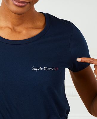T-Shirt Frau Super-Mama - Geschenke Mama, Werdende Mutter/Vater