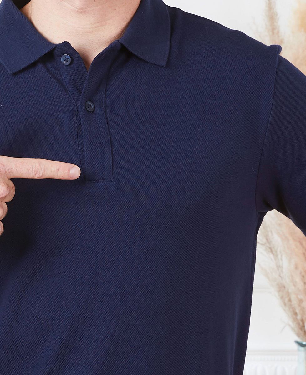 Men's polo shirt Customized embroidered couple (dark base) - Couple gifts