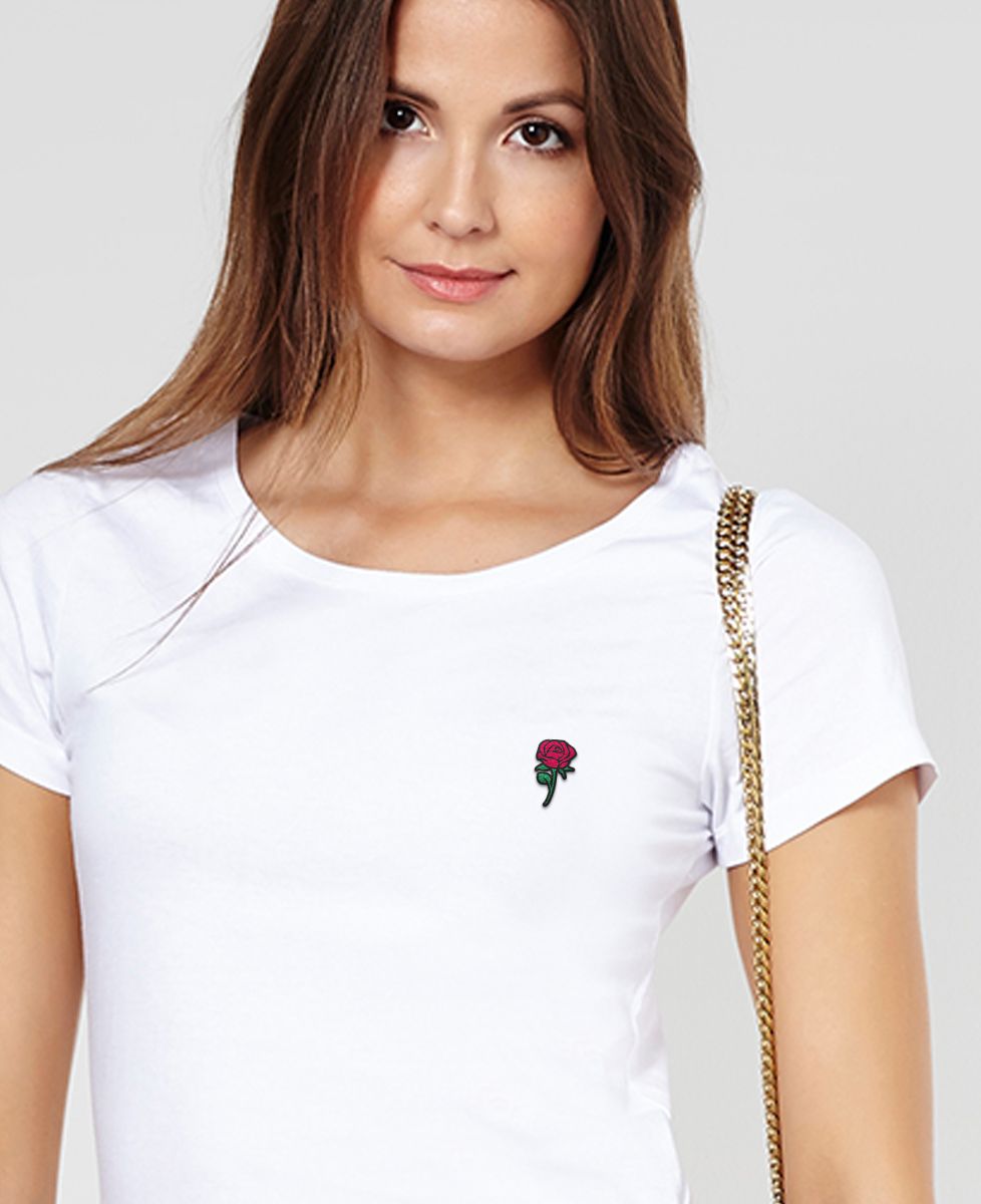 T-shirt per lei Rosa (ricamato) - Regali per coppie