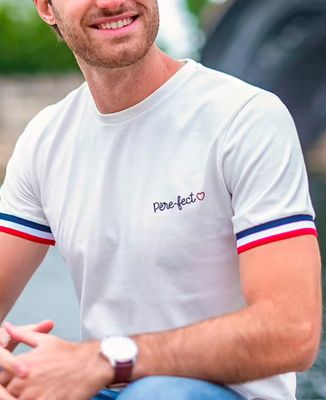 T-shirt homme recyclé Filgood Filgood Père-fect (brodé) - Cadeaux Papa