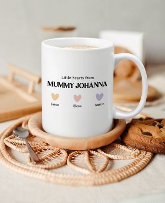 Mug Mom's little multicolored hearts - Mom's gifts, Mom/Dad-to-be