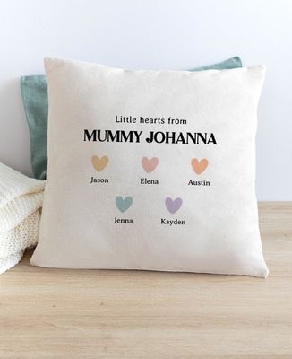 Cushion Mom's little multicolored hearts - Mom's gifts, Mom/Dad-to-be