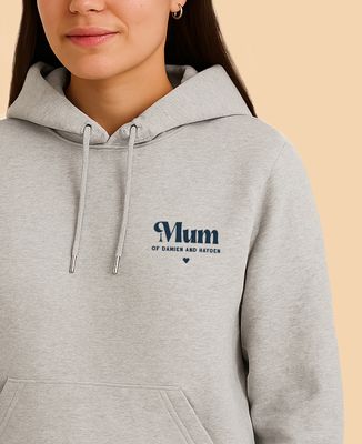 Women's Hoodie Personalized first names - Mom's gifts, Couple gifts