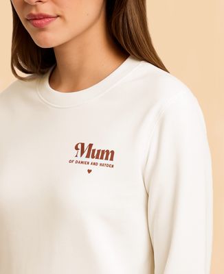 Women's sweatshirt Personalized first names - Mom's gifts, Couple gifts