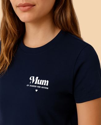 Women's T-Shirt Personalized first names - Mom's gifts, Couple gifts