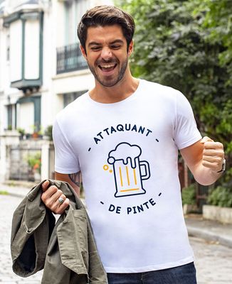 T-Shirt homme Attaquant de pinte