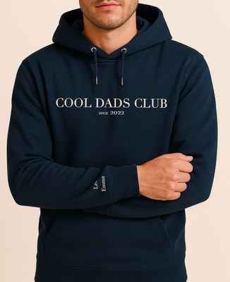 Hoodie per lui Un bel club di papà e nomi sulla manica