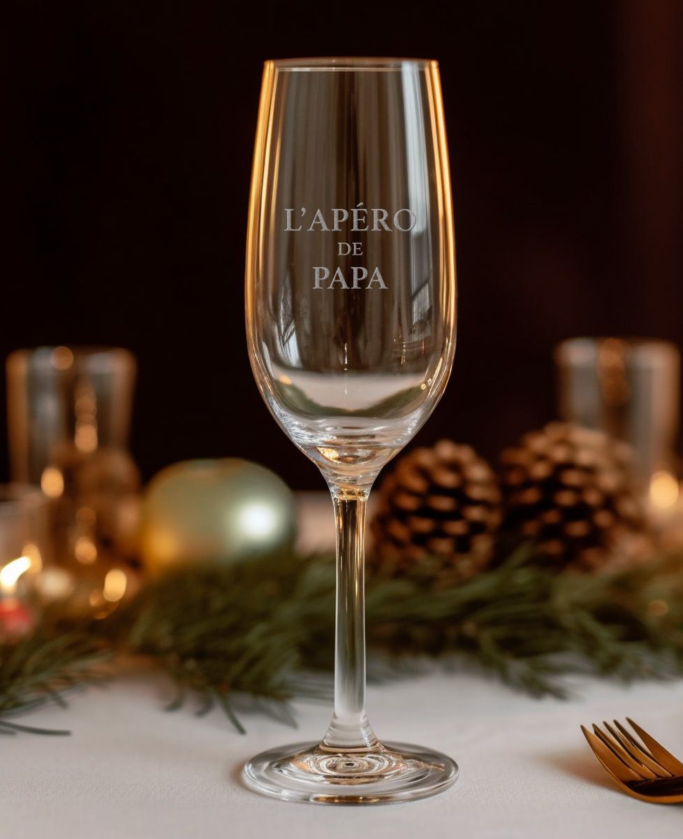Flûte à champagne L'apéro de Papa - Cadeaux Papa, Apéro, Mariage