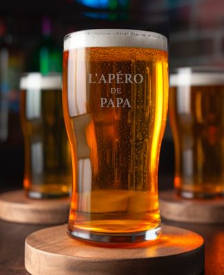 Verre à bière L'apéro de Papa - Cadeaux Papa, Apéro, Mariage