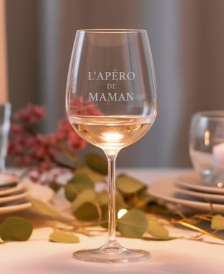 Verre à vin L'apéro de Maman - Cadeaux Maman, Apéro, Future Maman, Mariage