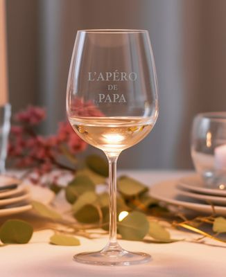 Verre à vin L'apéro de Papa - Cadeaux Papa, Apéro, Mariage
