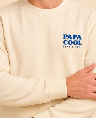 Sweatshirt homme Papa cool depuis année personnalisée - Cadeaux Papa, Cadeaux Maman