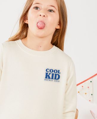 Sweatshirt enfant Cool kid depuis année personnalisée - Cadeaux Papa, Cadeaux Maman