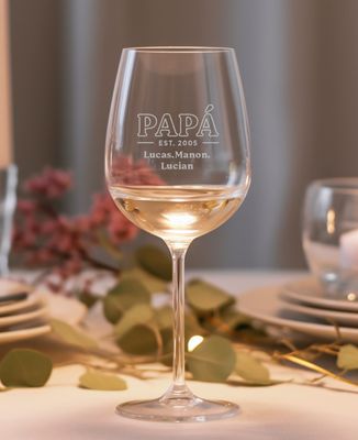 Copa de vino Papá y nombre de los hijos - Regalos para papá, Aperitivo, Boda