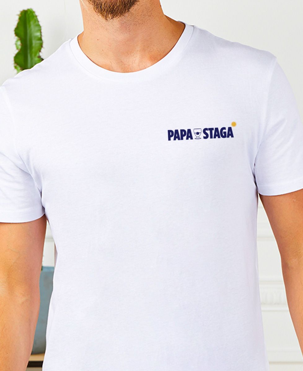 T-shirt homme Papastaga - Cadeaux Papa, Apéro
