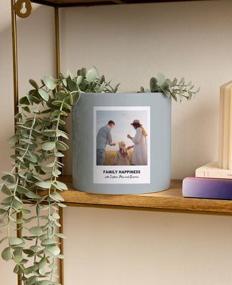 Flower pot Custom photo and text - Gifts for Dad, Mom's gifts, Papy's gift, Grandma's gifts, Add my photos