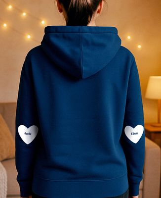 Coderas personalizadas de terciopelo en forma de corazón