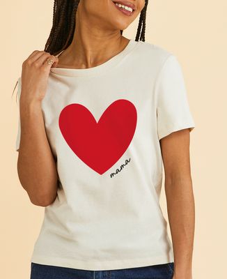 Big colorful personalized mama heart
