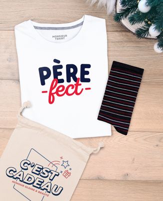 Coffret Pèrefect + chaussettes fines rayures