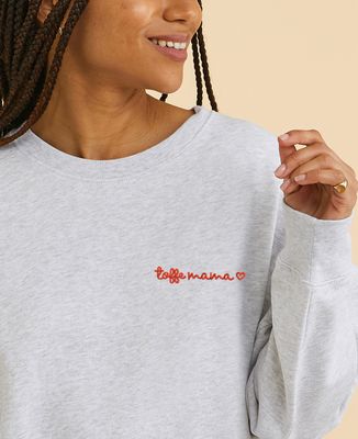 Dames sweatshirt Geborduurde toffe mama