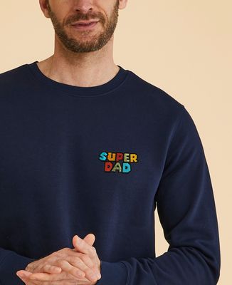 Men's sweatshirt Super Dad embroidered video game