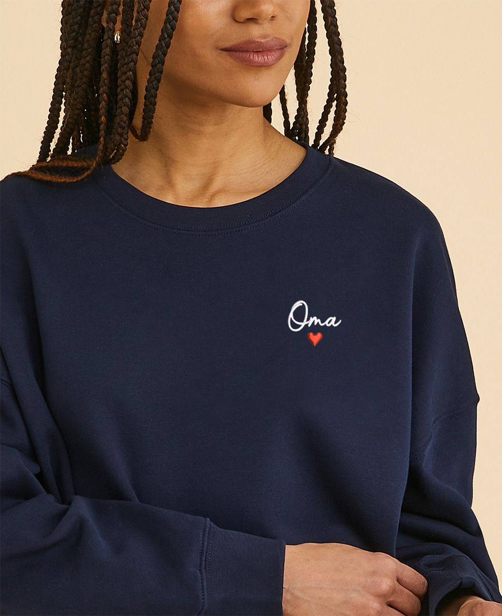 Dames sweatshirt Geborduurde Oma