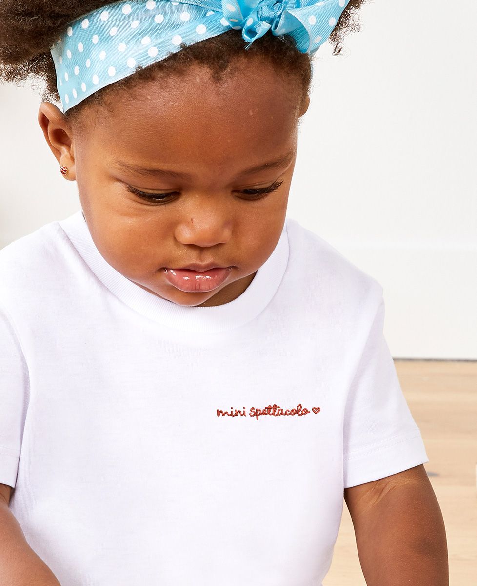 T-shirt neonato Mini Spettacolo ricamato