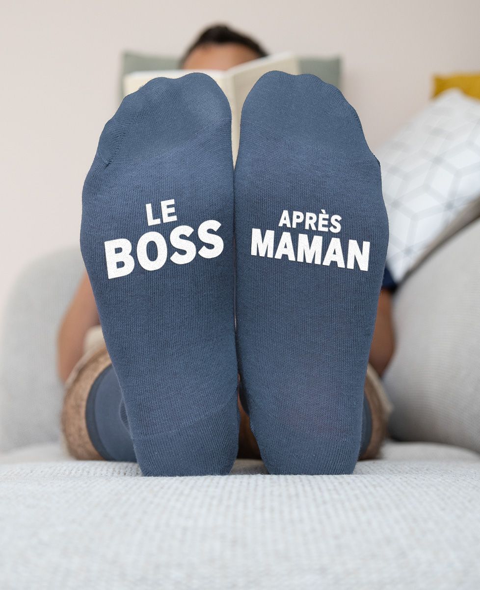 Chaussettes homme Le Boss… après Maman
