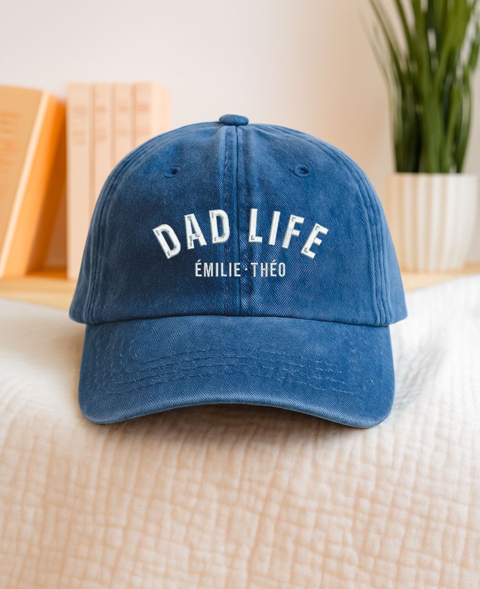 Dad Life personalized cap Monsieur TSHIRT