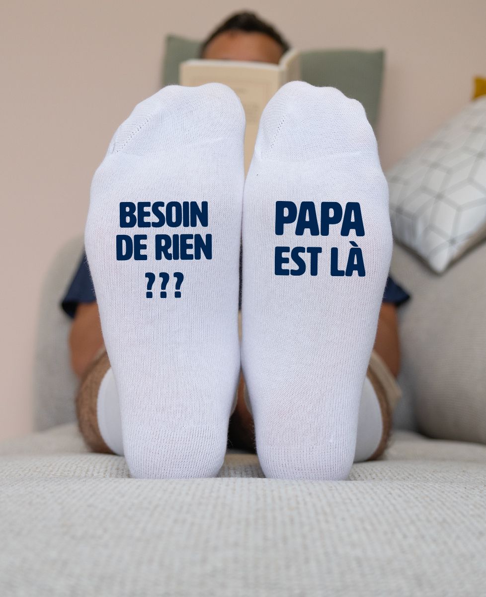 Chaussettes homme Besoin de rien ? Papa est là - Cadeaux Papa