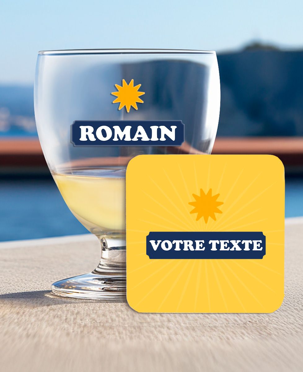 Coffret Soleil anisé personnalisé - Apéro, EVG