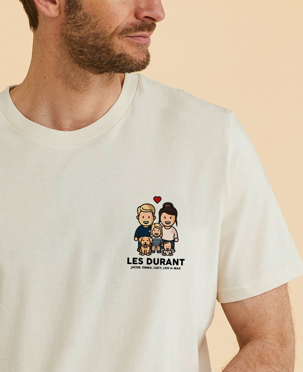 Tshirt Personnalisé Faire Ses Tee Shirt T-Shirt Homme Famille