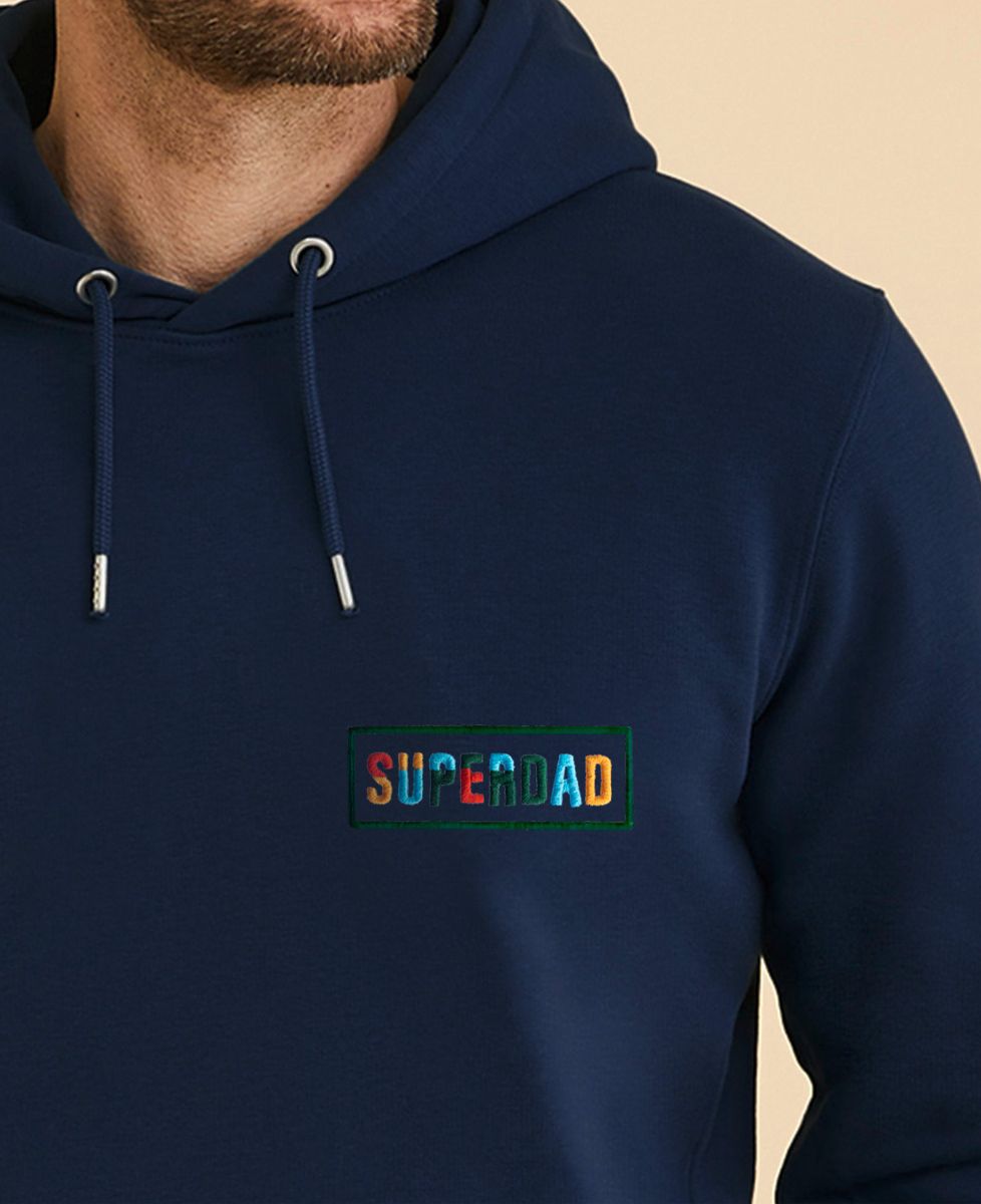 Hoodie per lui Superdad multicolore (ricamato) - Regali per papà