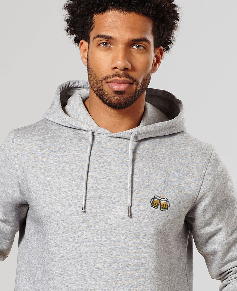 Hoodie per lui Pinte di birra (ricamate) - Aperitivo
