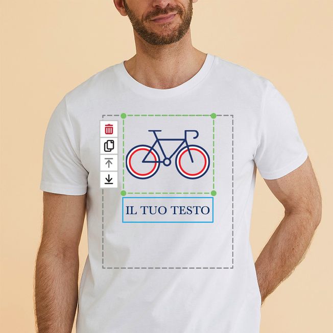 T-shirt Love You - Regalo San Valentino Uomo/Donna - 100% Cotone GitGraf