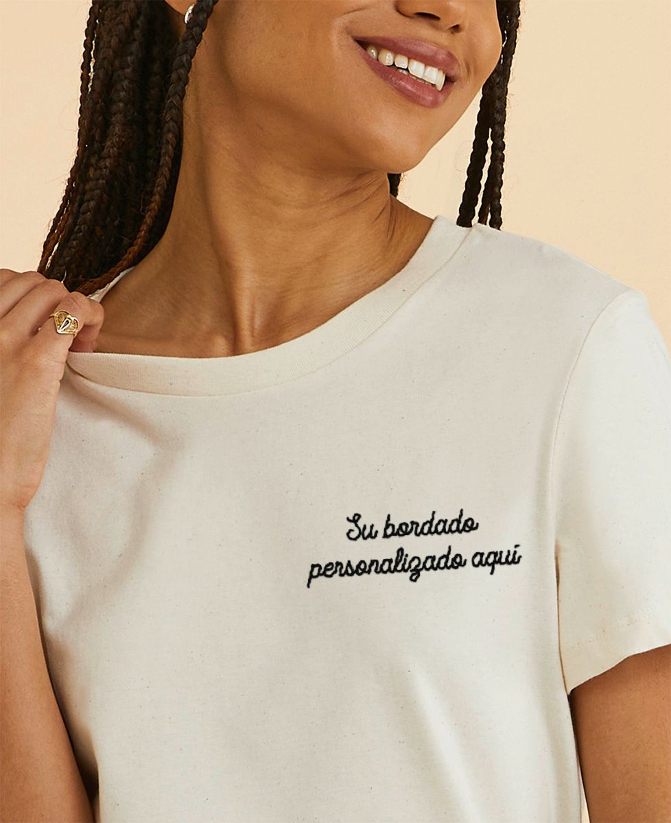 Camiseta personalizada con mensaje bordado Monsieur TSHIRT