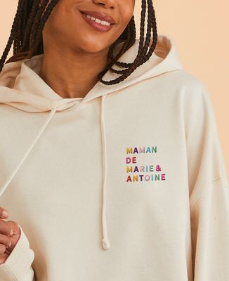 Sweat à Capuche "Appelez Moi Madame" - Coupe Classique, 241 G, Col Tissé