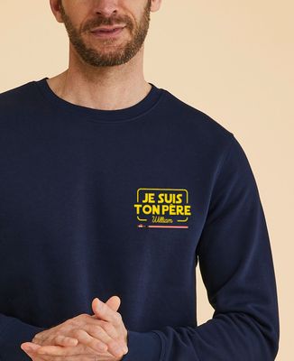 Sweatshirt homme Je suis ton père et prénom personnalisé - Cadeaux Papa